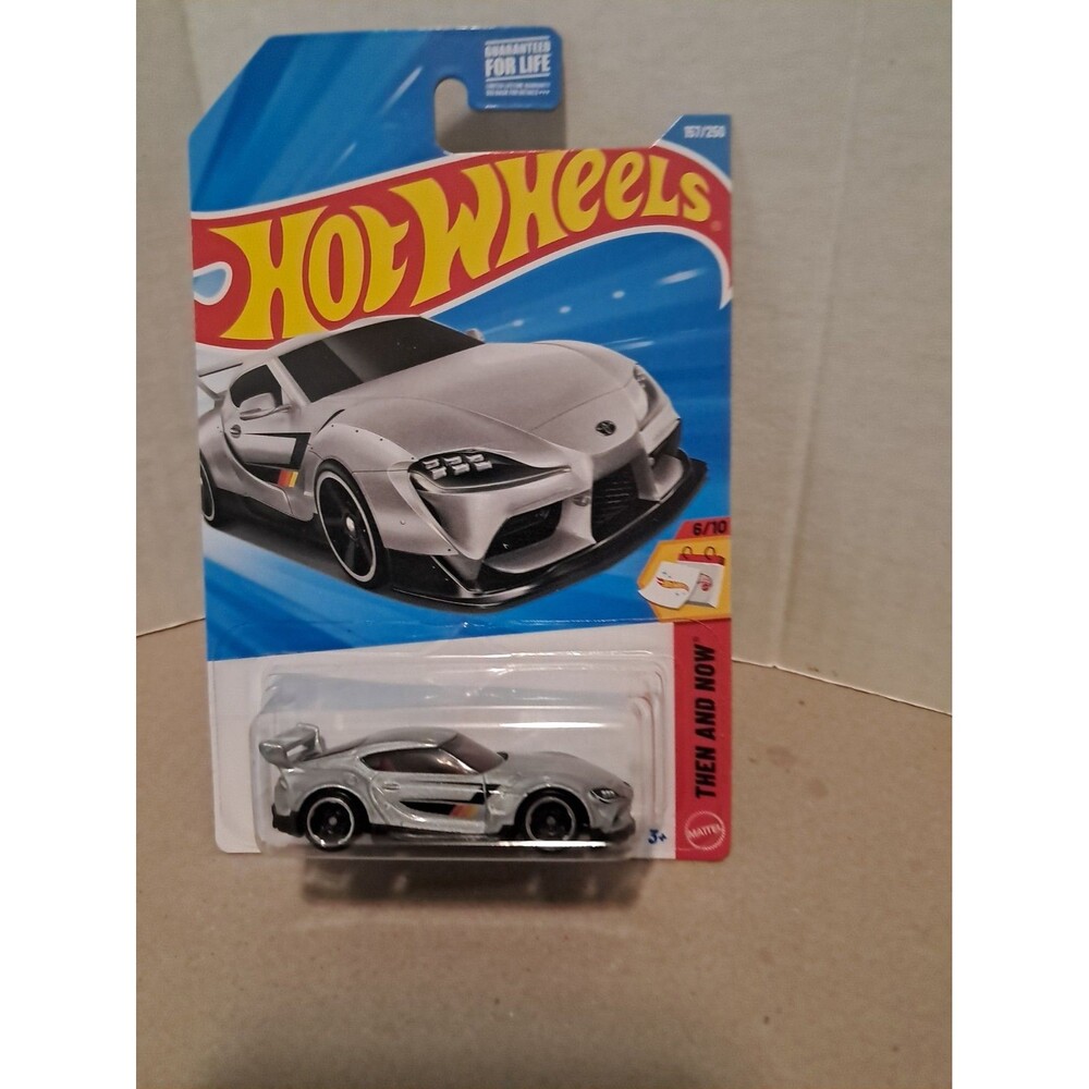 Hot Wheels Then and Now 2020 Toyota GR Supra Silver Diecast 1:64 Unopened